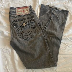 True Religion Authenticated ‘Joey Big T’ Mens Jeans in Grey